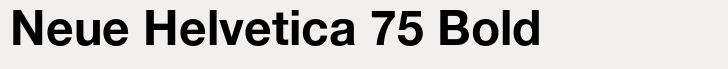 Neue Helvetica Pro 75 Bold